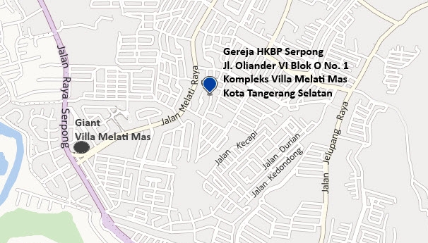 Peta Lokasi - HKBP Serpong